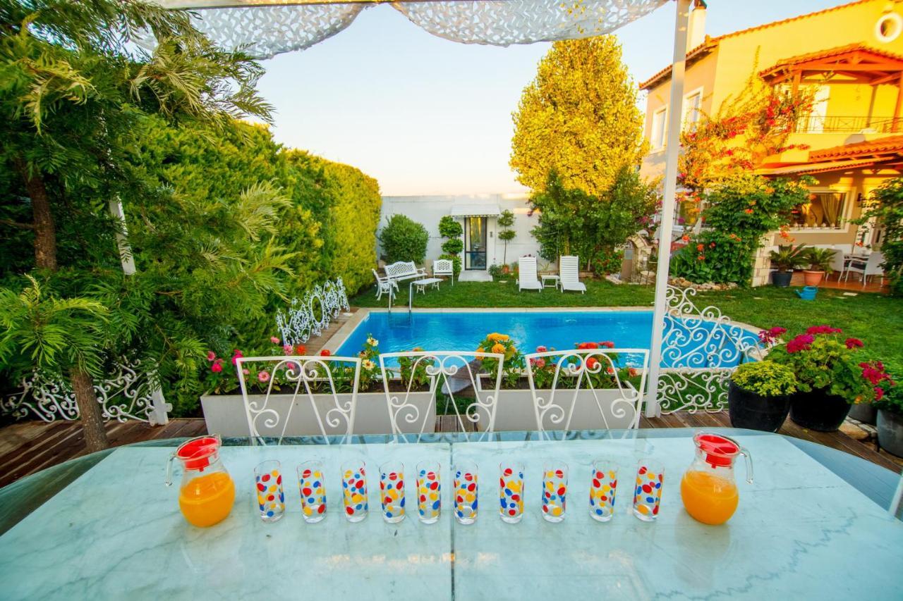 Villa Amelie-Private Pool Marathitis Bagian luar foto